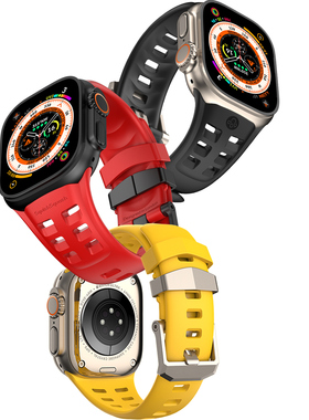 SquishSquash新款赛道适用iwatch苹果手表表带49/45m透气运动腕带