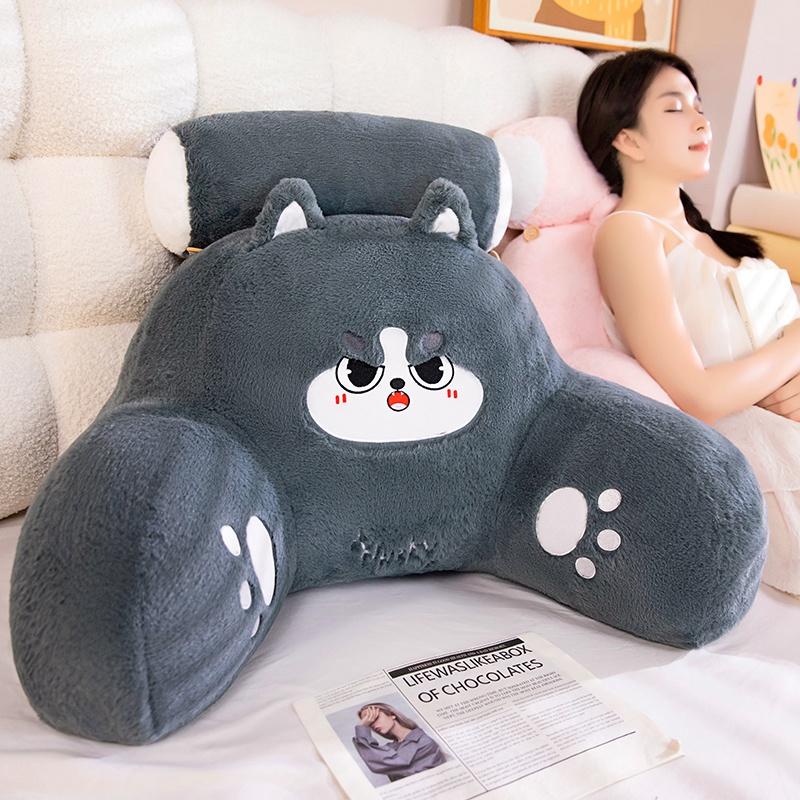 日本床头靠垫软包床上靠枕垫抱枕孕妇睡觉看书沙发护腰枕头大靠背