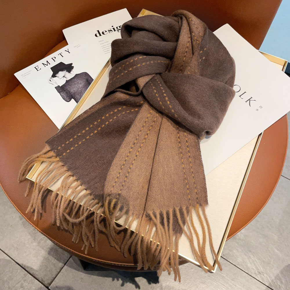 WOOL100%纯羊毛围巾外搭保暖围脖