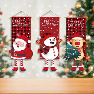decoration legged hanging long cartoon挂旗 flag Christmas
