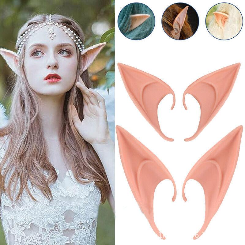 Halloween elf ear cosplay prop万圣节精灵耳朵cos道具天使假耳