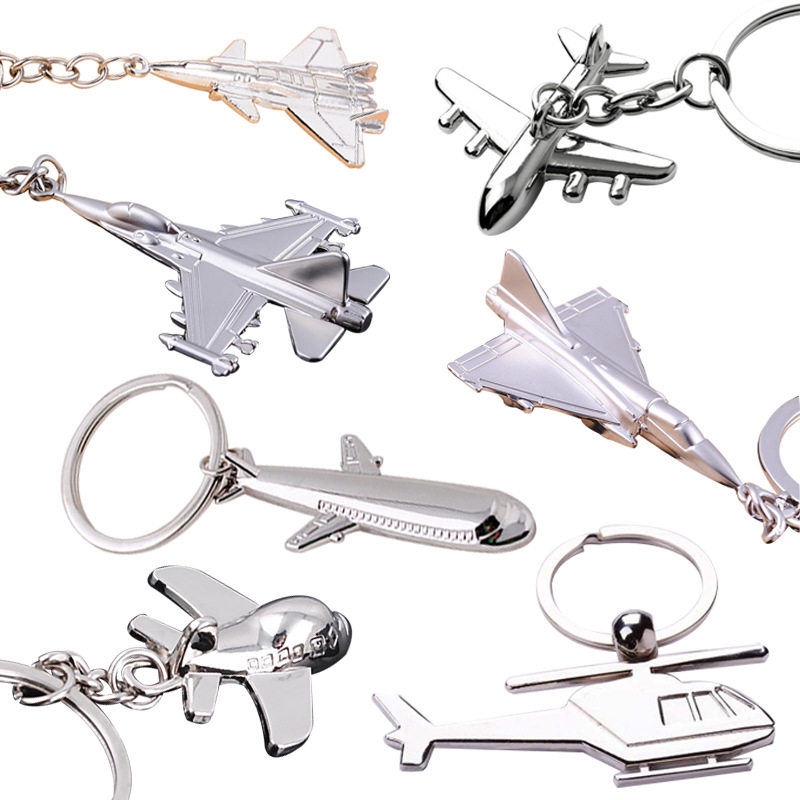 Creative souvenir of metal airplane keychain金属飞机钥匙扣