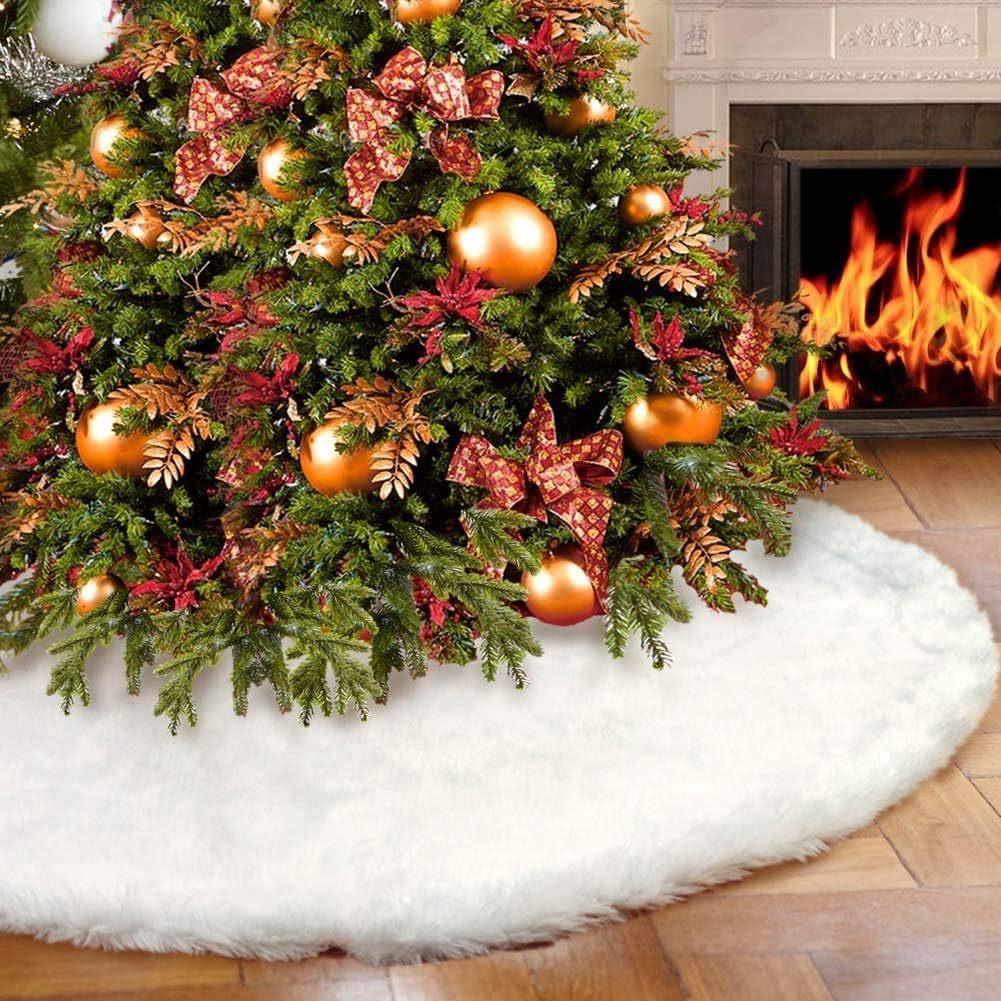 Christmas Plush Tree Skirt Christmas Supplies Ornament树裙