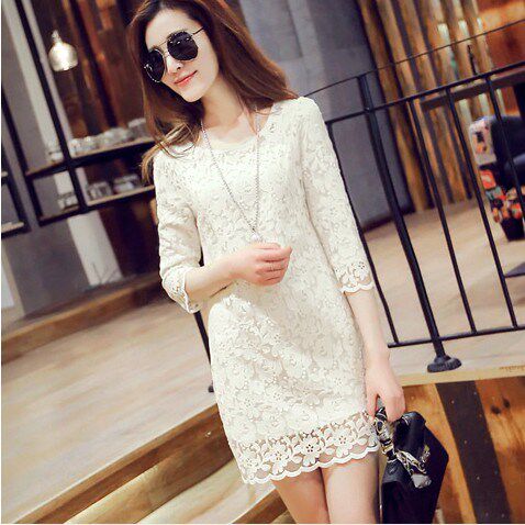 New winter Women's wear Thickening primer shirt Long sleeve Mid length version Exorcism Korean Edition Self cultivation Lace T-shirt dress jacketin the Women's clothing/Boutique , T-shirt  category - from Buy2taobao.com to provide professional Taobao agent buy service