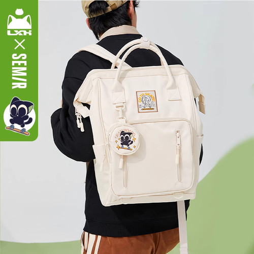 罗小黑森马双肩包女高中生背包