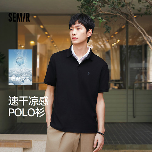 森马印花吸湿速干凉感POLO衫男装