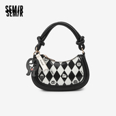 森马包包斜挎包女2025新款 手提包时尚 设计感单肩包俏皮可爱豌豆包