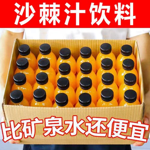 24瓶野生沙棘果汁山西特产沙棘汁