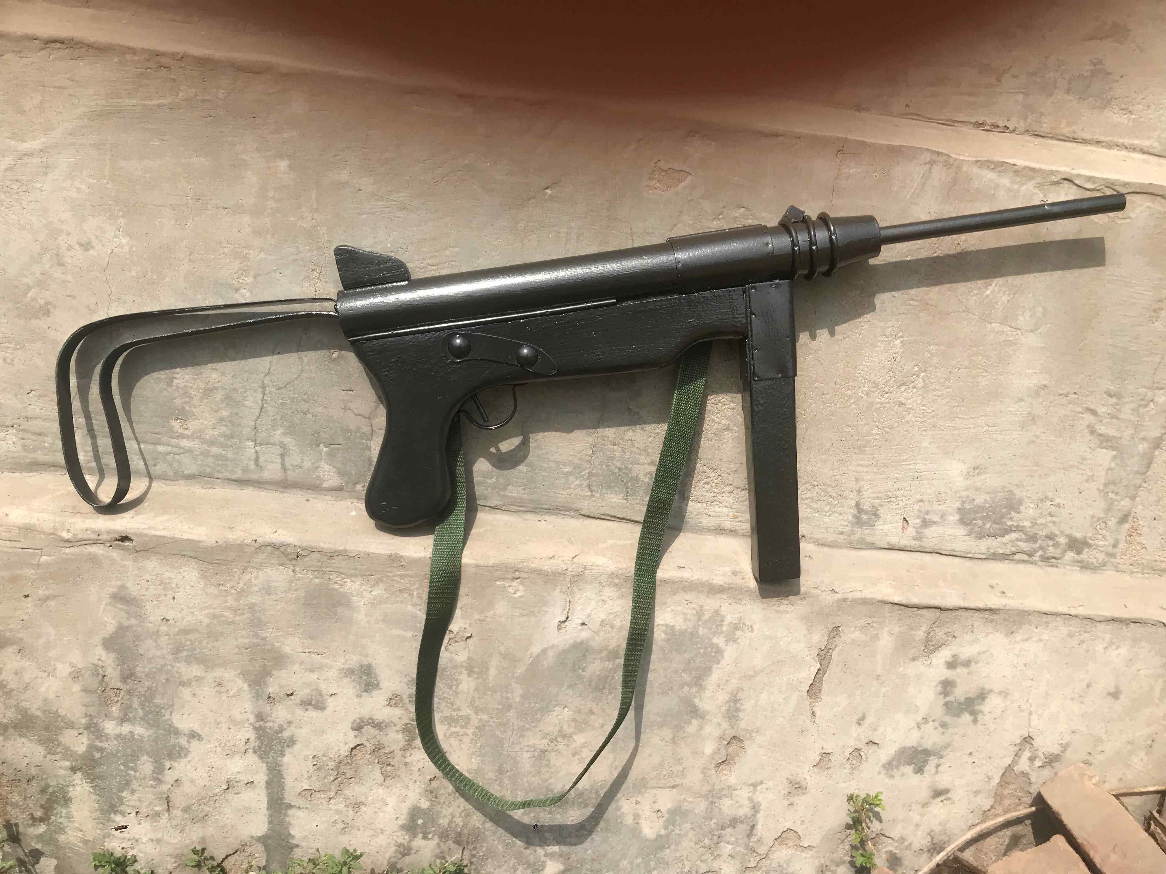 影视舞台表演道具美式m3机枪木制m3冲锋枪轻机枪表演枪冲锋枪舞台