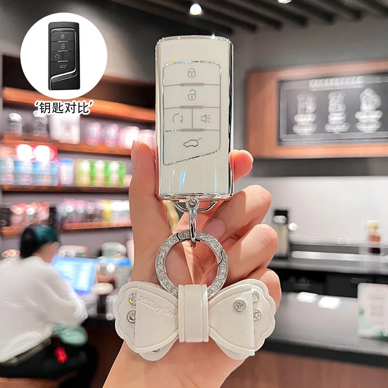 适用于广汽传祺gs4钥匙套m6传奇gs3 gs5包ga4壳ga6扣ga3s汽车ga