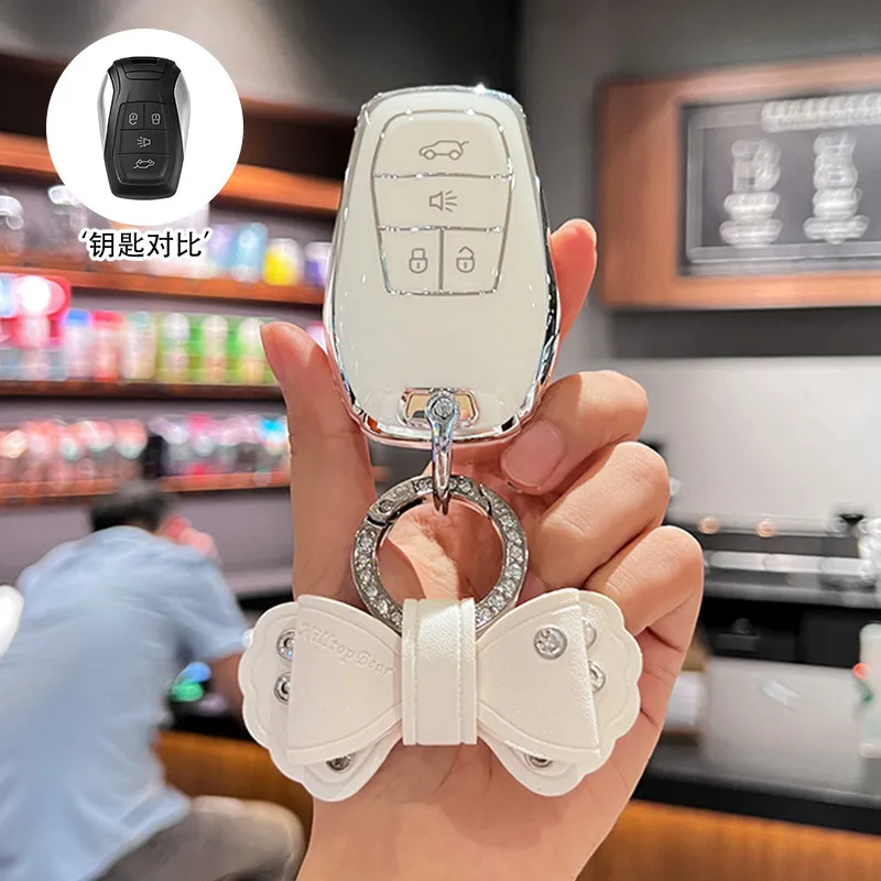 适用于东南dx7钥匙套dx3钥匙包扣dx5 a5翼舞汽车保护壳扣包男女士
