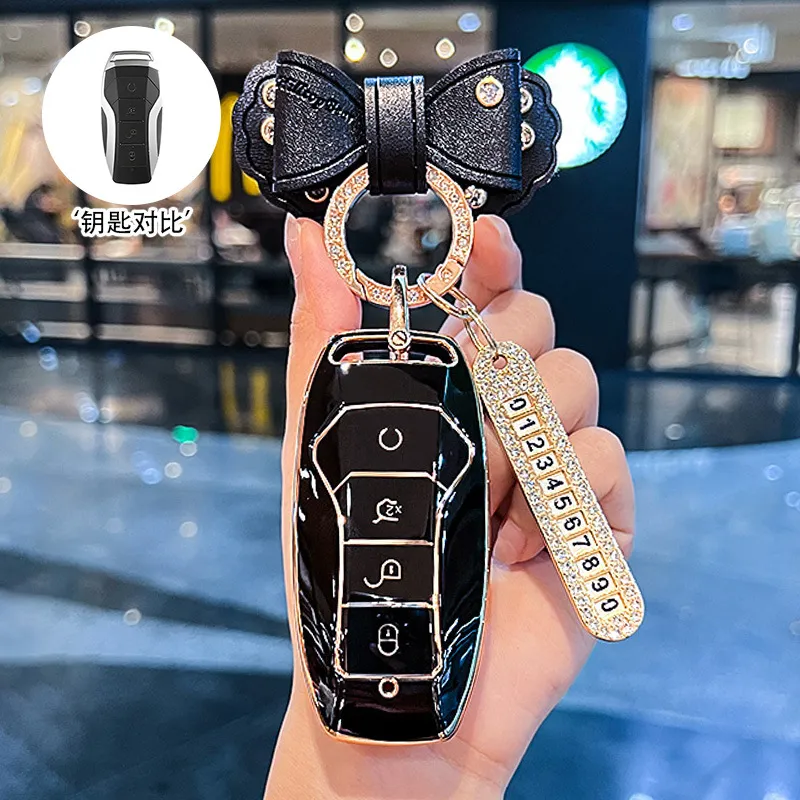 适用比亚迪钥匙套海鸥豚s7汉宋pro唐dmi秦plus元ev2驱逐舰壳扣包