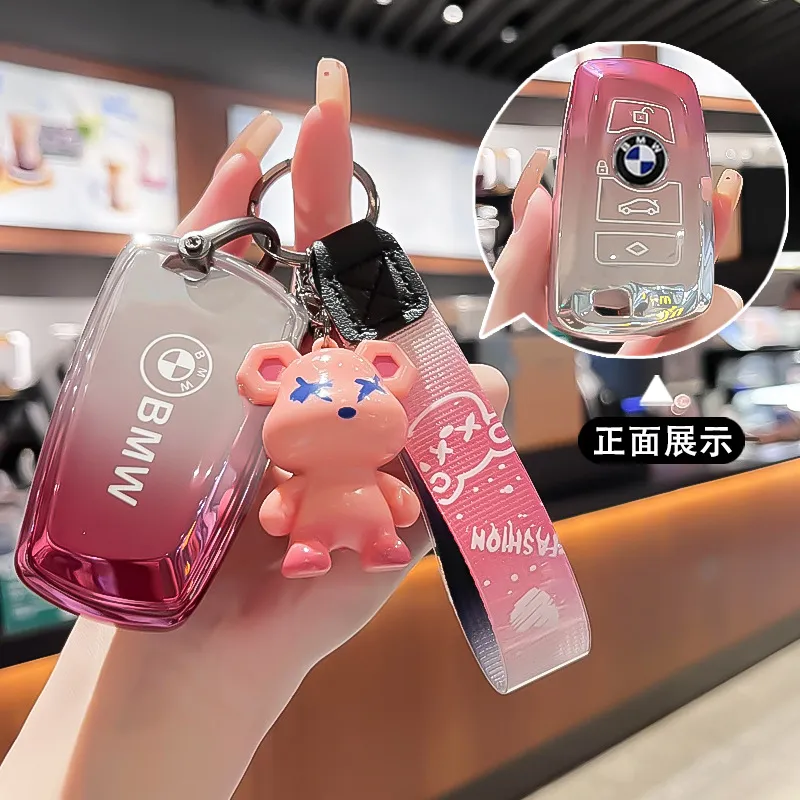 适用宝马5系钥匙套530li刀锋3系x1x2x3x5包2系i3三系ix3壳325li扣