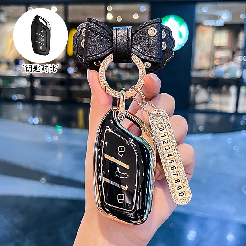 适用荣威i5汽车钥匙套RX5plus/i6MAX科莱威高档壳RX3鲸eMAX全包扣