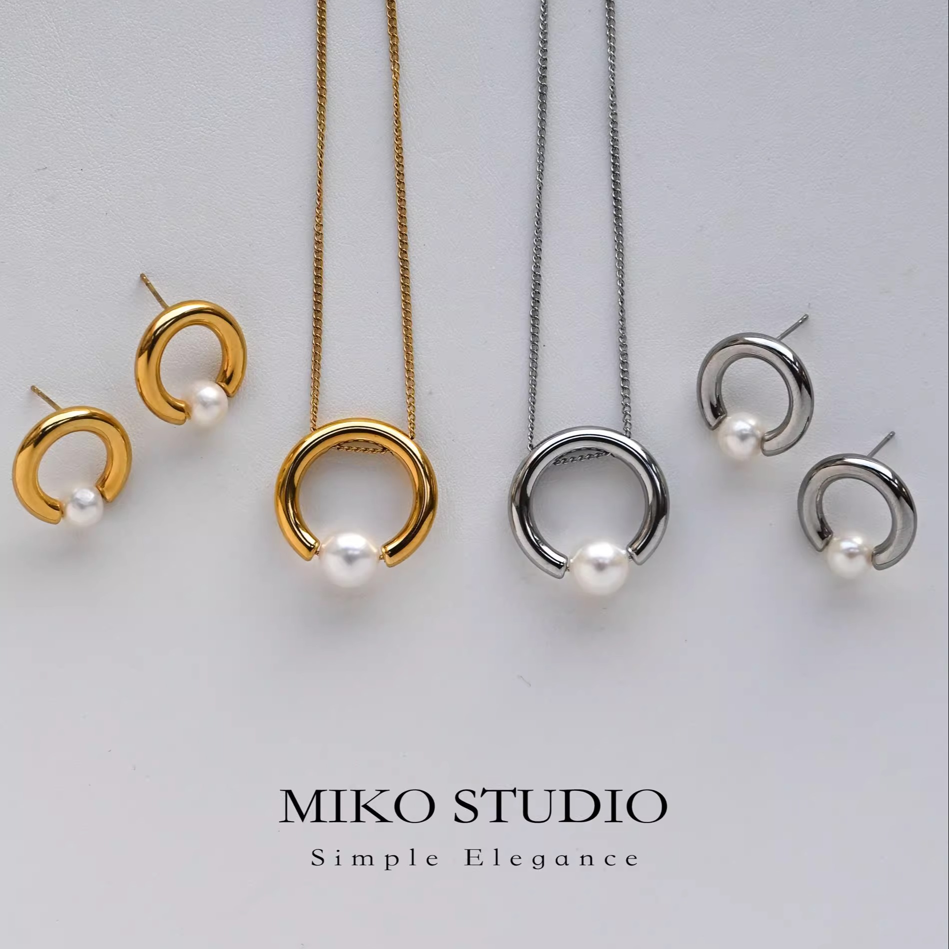 珍珠项链天然米扣miko