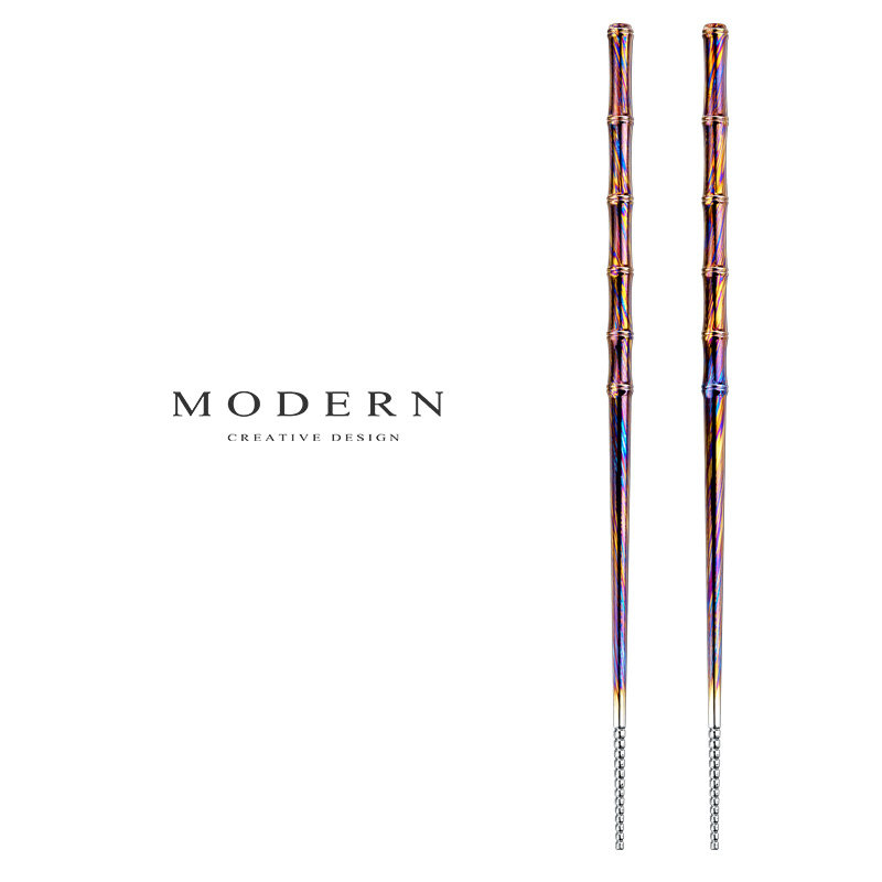 摩登MODERN钛大马仕革筷子贵金属装轻奢家用高档餐具乔迁新婚礼品