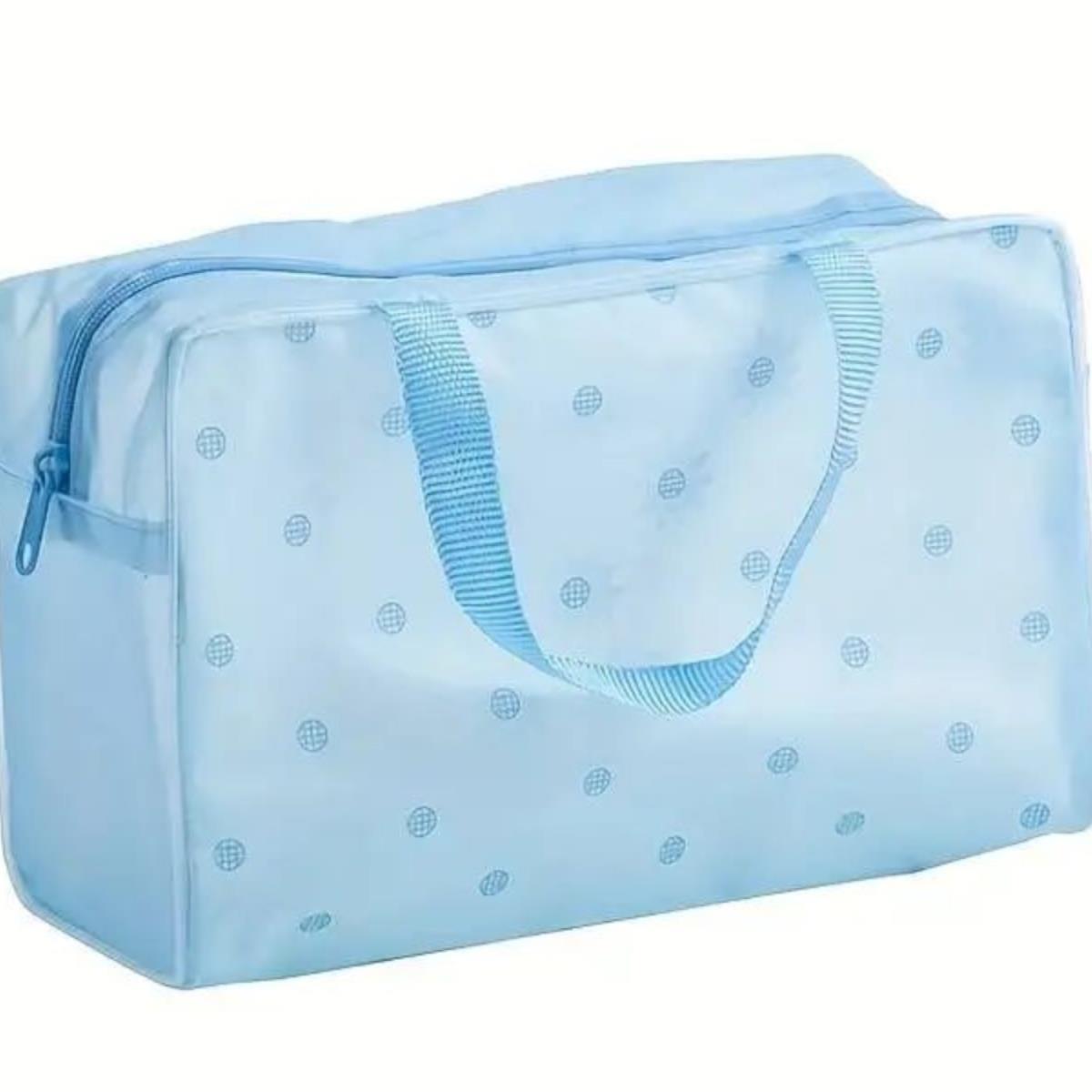 5pcs Transparent Toiletry Packaging Travel CosmeticBag洗漱包