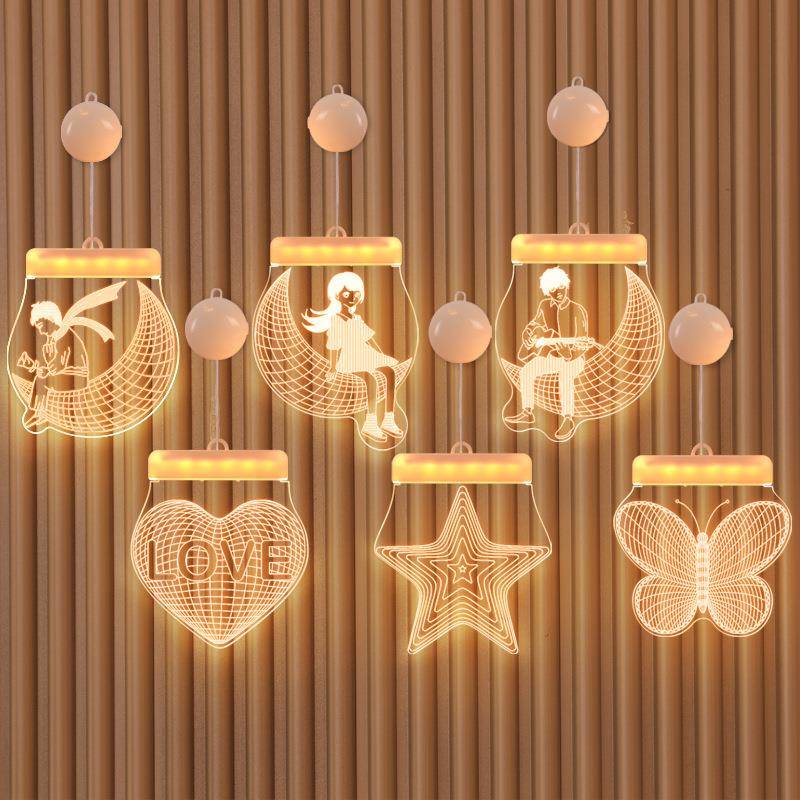 Room decoration lights 3D hanging lights night lamp 小夜灯