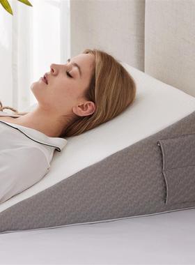 1pc Ultimate Memory Foam Wedge Pillow - Enhanced Sleep Suppo