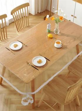 Waterproof PVC Table cloth Transparent Cover Mat Kitchen