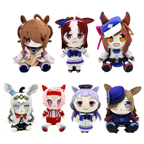 跨境新品agnes tachyon plush 赛马娘动画周边毛绒玩偶公仔