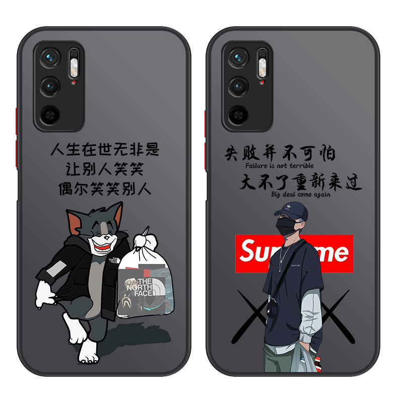 红米note10手机壳pro防摔男款透明液态硅胶全包男超薄创意新款磨砂男生潮牌硬壳耐脏卡通散热手机套简约网红