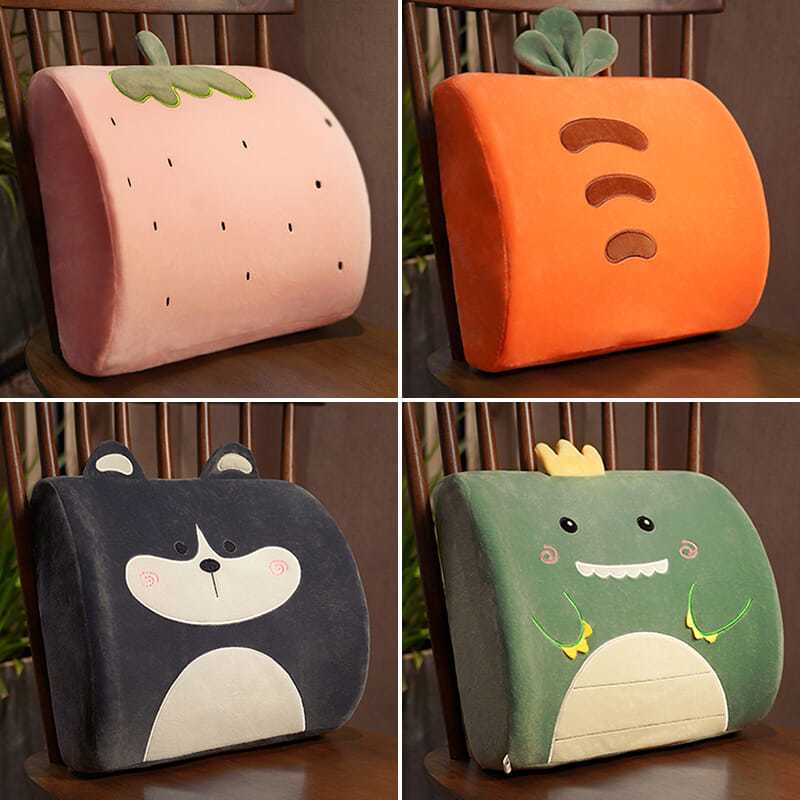 卡通记忆棉孕妇腰枕沙发椅子护腰靠垫汽车靠枕办公室座椅腰靠抱枕