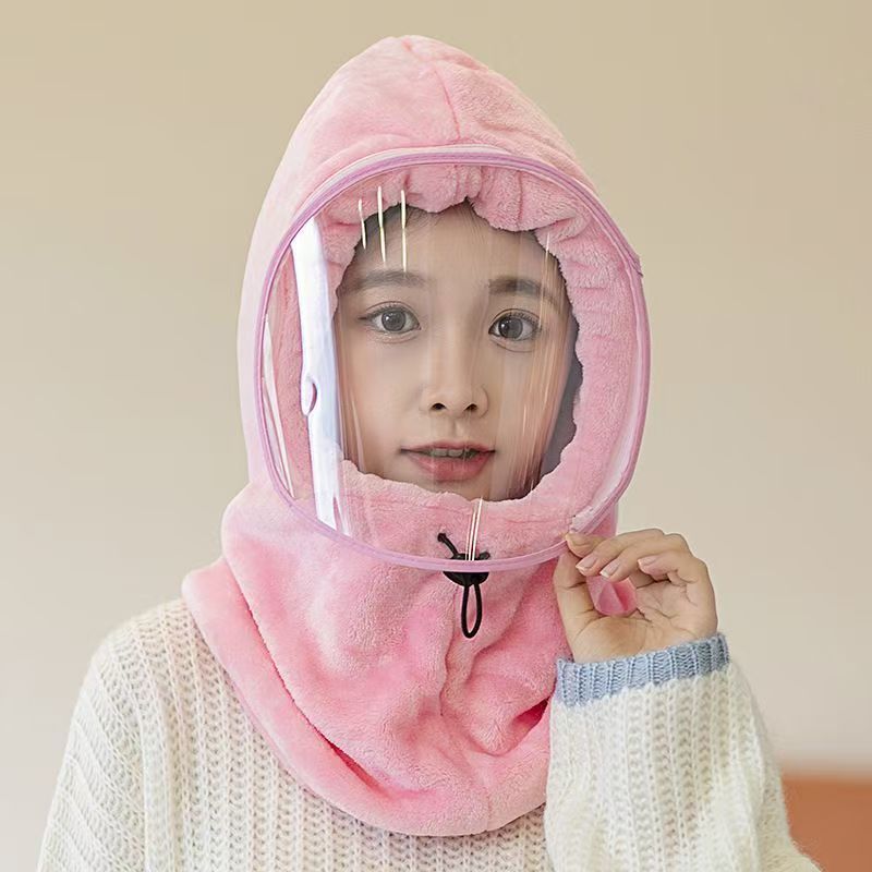 冬天帽防风帽子女骑车护耳骑电动车面罩保暖防寒神