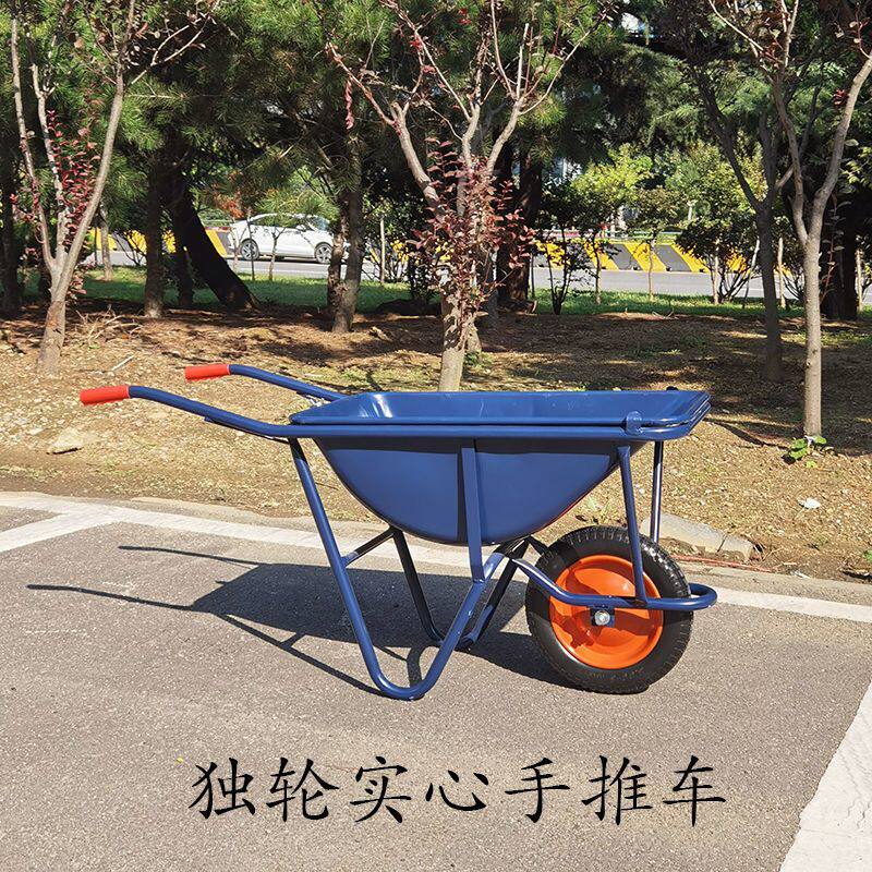 独轮手推车斗车农用工地推土轻便垃圾搬运车家用建筑斗车建筑工地
