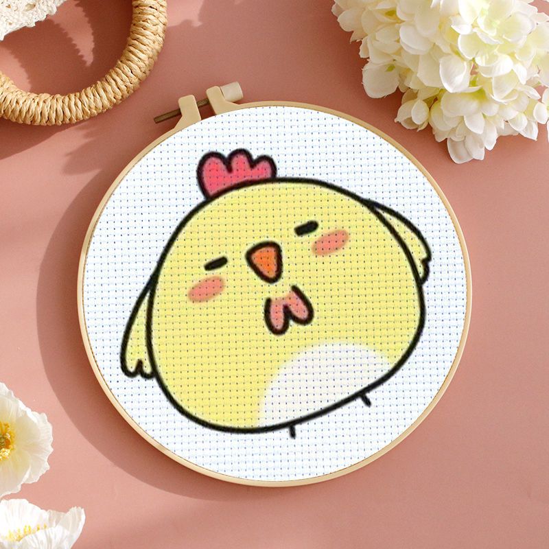 小打发时间十字绣2025新款线绣卡通动物学生小件儿童手工刺绣新手