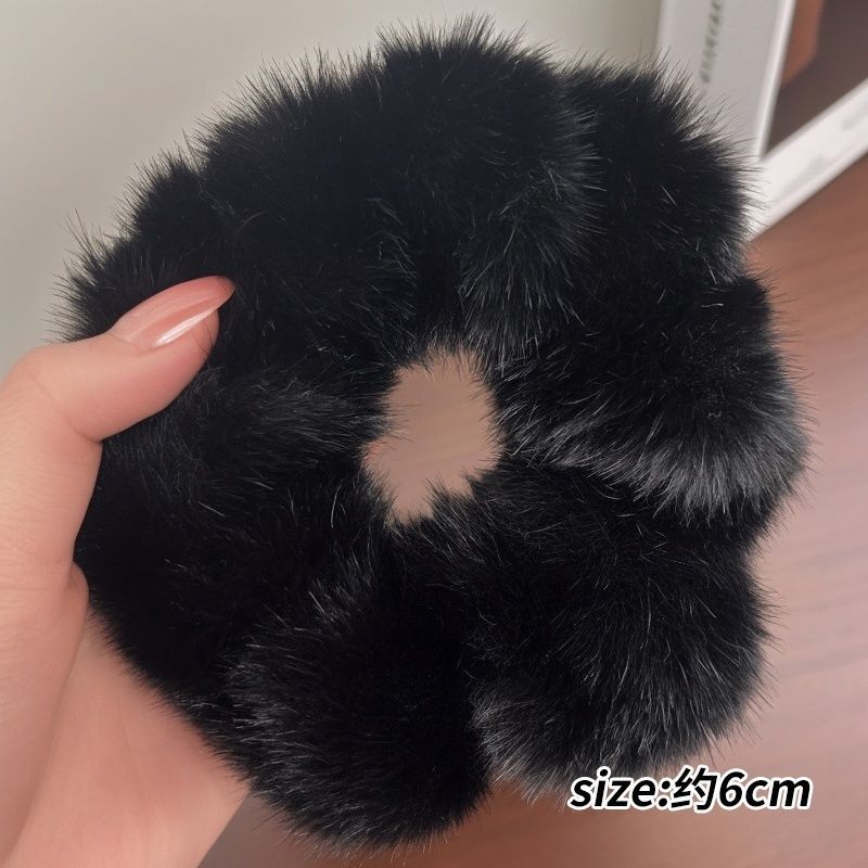 秋冬毛茸茸大肠发圈女网红2025新款发绳扎头发高级感毛绒头绳#1