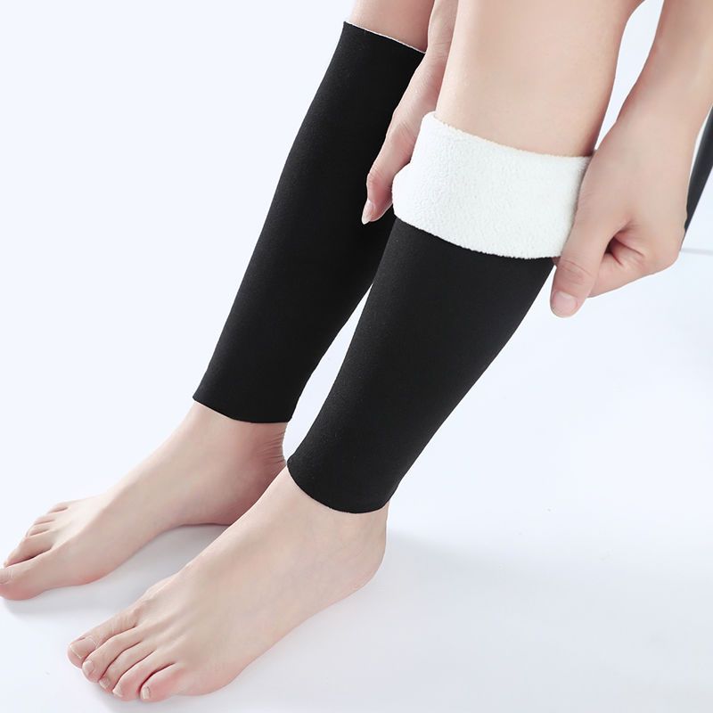 小腿保温套加绒加厚羊绒护秋冬季保暖男女士防寒护腿护脚腕脚踝关