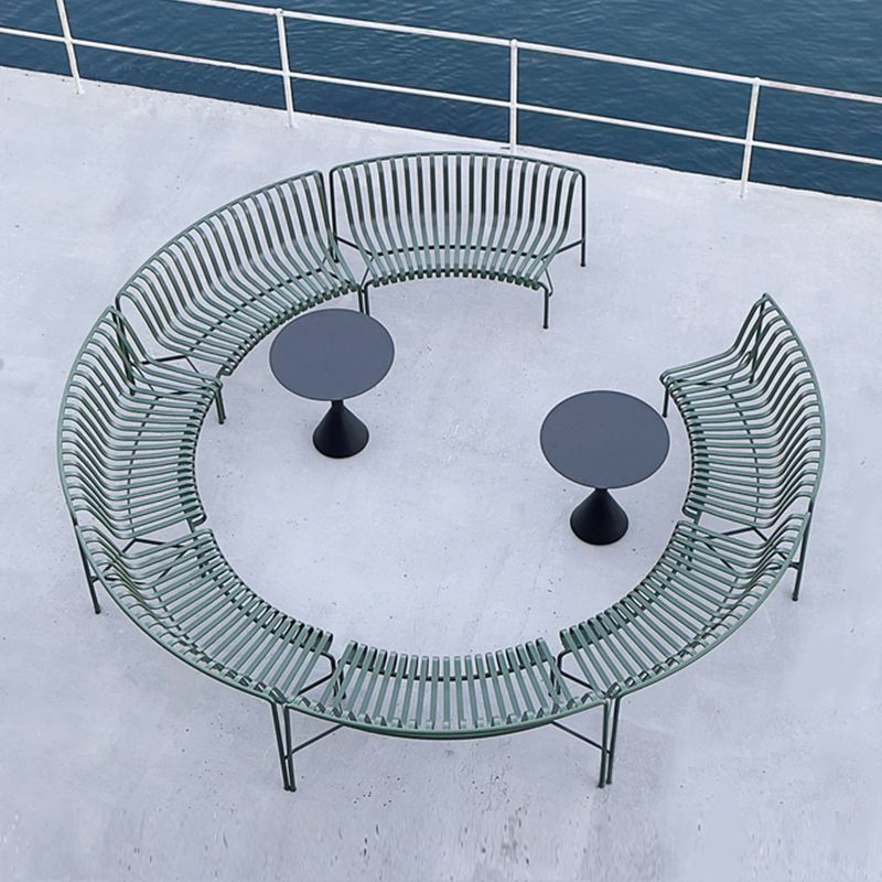 户外沙发庭院露天台公园室外花园防水防晒铁艺长凳子休闲桌椅组合