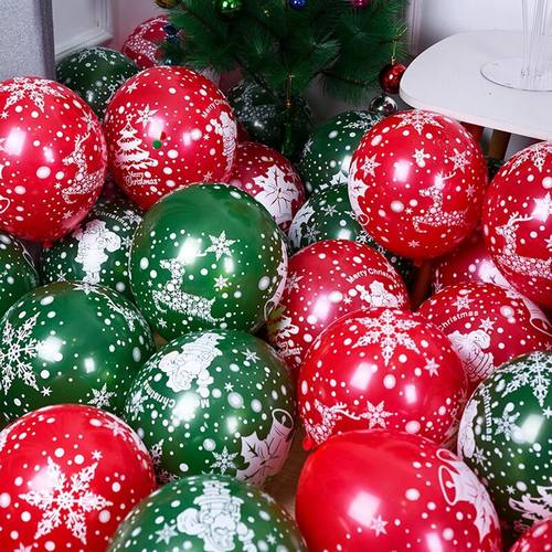 100PCS 10inch Christmas Balloon New Year Party Decoration