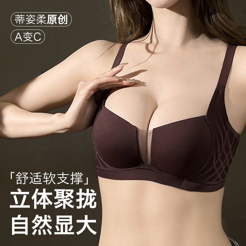 内衣女2026新款网红爆款小胸聚拢型提拉软支撑性感舒适无痕文胸罩