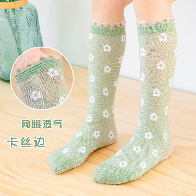 儿童中筒袜夏天女童袜子薄款公主长款两岁宝宝棉长袜夏季防滑网袜|ruв категории Детская одежда, носки (детей в возрасте 0 - 16) - от Buy2taobao.com для оказания профессиональной услуги покупки агента Taobao