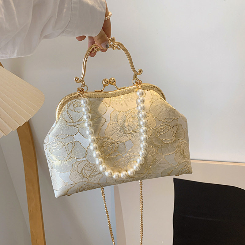 高级感小众斜挎包包女2025年夏季新款国风旗袍包古风包珍珠手提包,箱包皮具/热销女包/男包,手拿包,淘宝优惠券,粉丝福利购,淘宝优惠卷