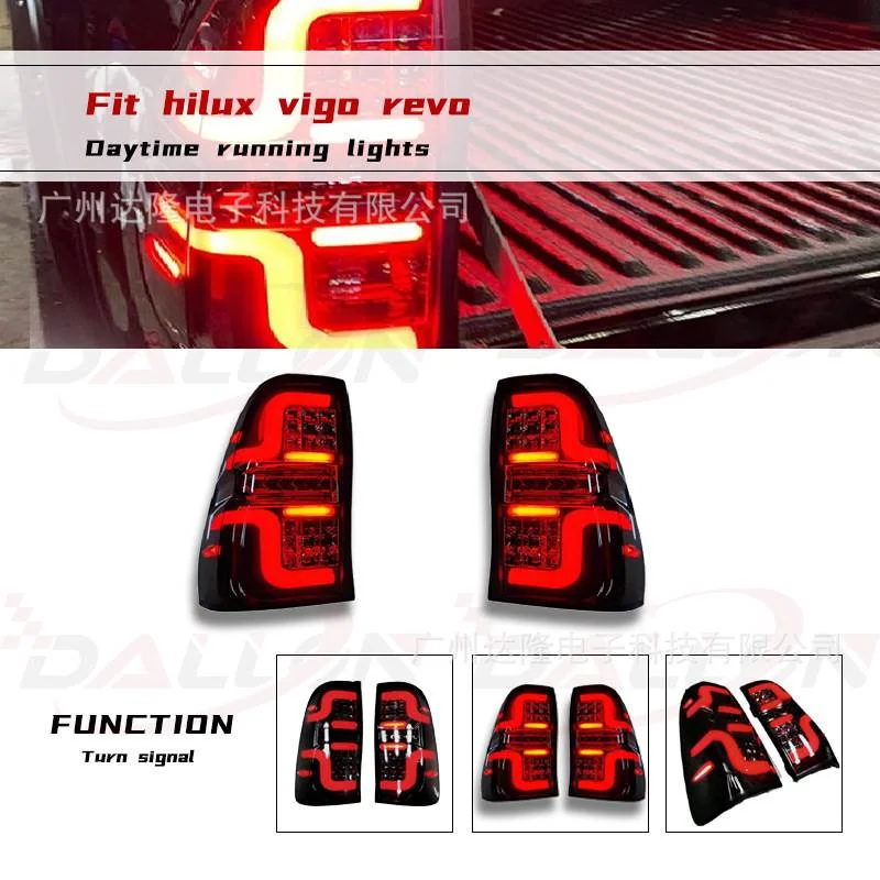 适用于04-15年海拉克斯Vigo尾灯 HILUX VIGO改装LED尾灯 流水