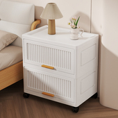 翻盖床头柜简约现代床边柜轻奢高级感置物架卧室收纳柜家用收纳柜