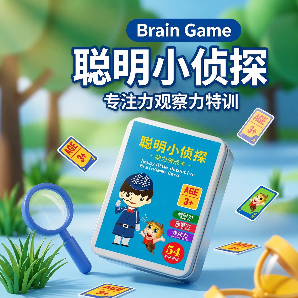 欢乐记忆力小侦探卡牌儿童益智图片