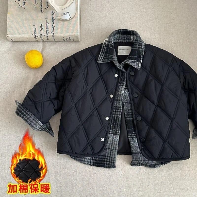 童装儿童加绒裤子冬季女童加厚糯米裤韩版中大童特厚卫裤保暖冬装