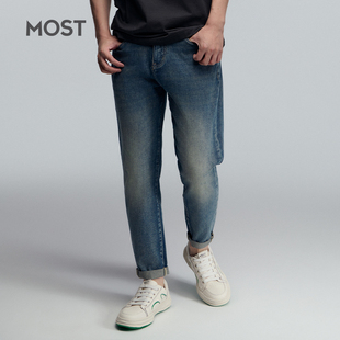 MOST/姆氏德男装高端潮流牛仔裤男夏季宽松直筒潮牌长裤C42262097