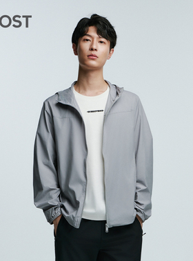 MOST/姆氏德男装春季新款休闲运动风衣外套灰色宽松上衣C41232049