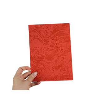 自己写A3A4万年红瀛海纹半生熟书法作品纸文创礼品空白画芯手写订婚书空白书写卡纸毕业设计宣纸免装裱可定制