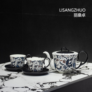 法式复古下午茶茶具茶壶套装中古风咖啡杯碟咖啡具家用高级感礼盒