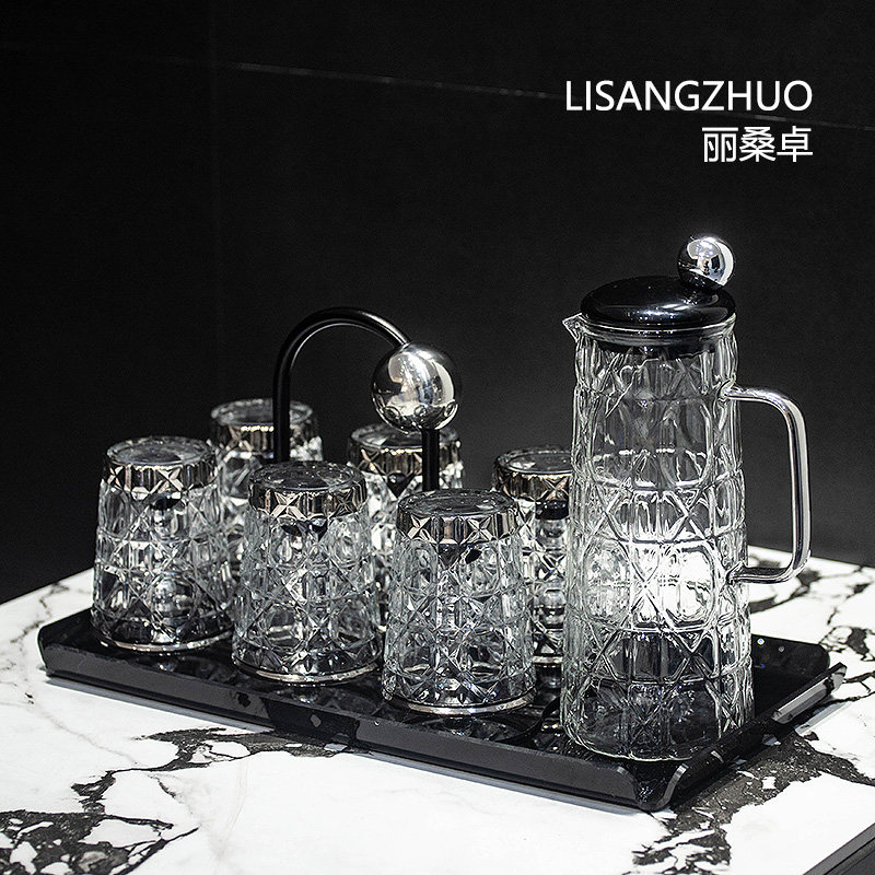 丽桑卓轻奢玻璃水具高级感