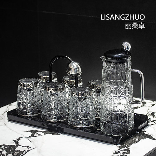 丽桑卓轻奢玻璃水具高级感