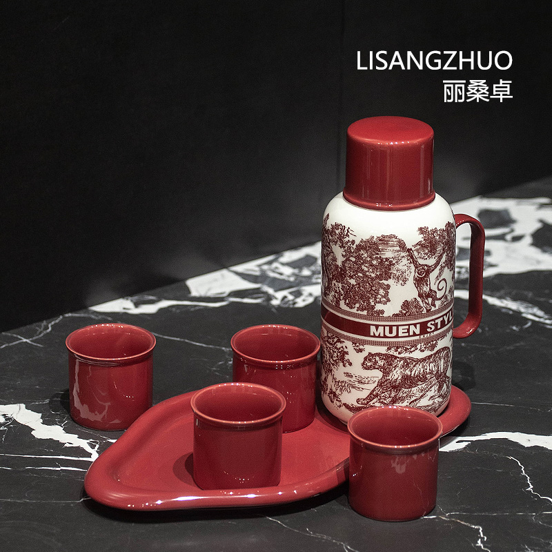 丽桑卓法式复古陶瓷冷水壶凉水壶