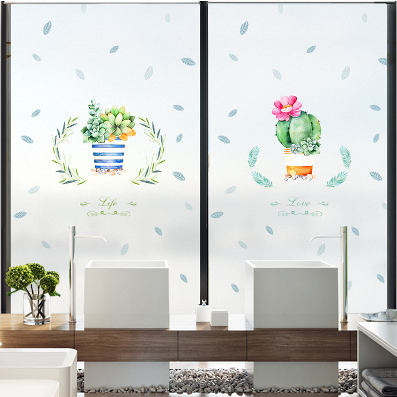 手绘磨砂卫生间玻璃贴纸防窥遮光窗户贴膜家用透光不透明来图定制在类目 家居饰品, 贴饰, 瓷砖/玻璃贴中 - 来自Buy2taobao.com提供专业的淘宝代购服务