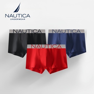 平角内裤 商务男士 3条装 短裤 衩 Nautica 棉氨透气四角裤 Underwear